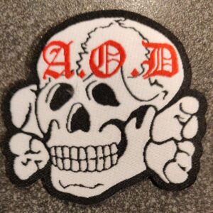 Slayer angel of death shaped patch