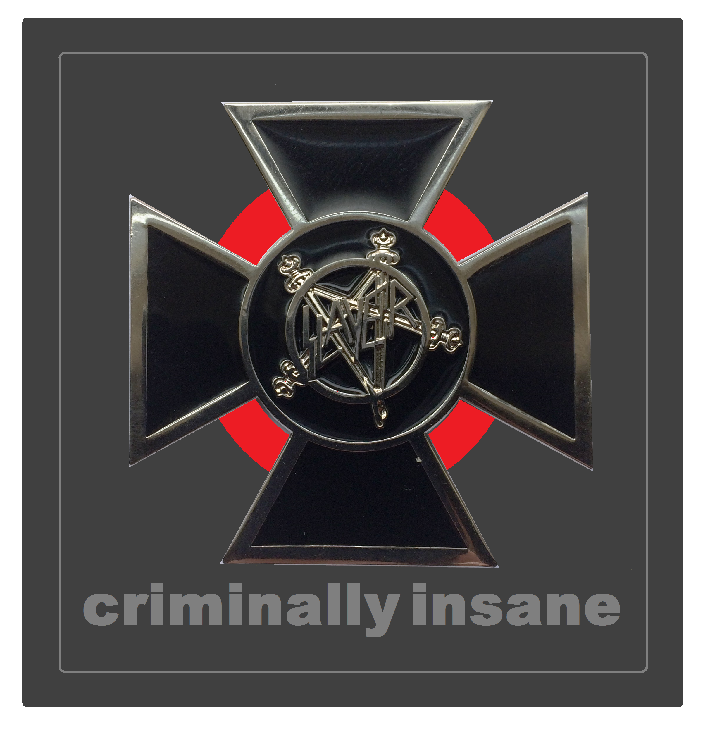 Slayer criminally insane pin