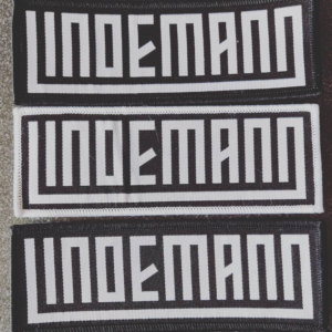 Lindemann stryped patch in black and white edges