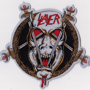 Slayer white Demon / Devils dude shaped patch