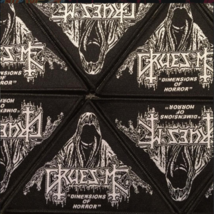Gruesome triangle woven patch
