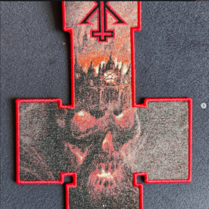 Kerry King band shaped cross Patch
