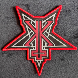 Kerry King shaped band patch